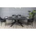 Стіл Монако розкладний обідній 1600/2400x900x750 чорний мат чорні ноги